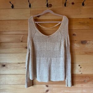 Free People Open-back Sweater